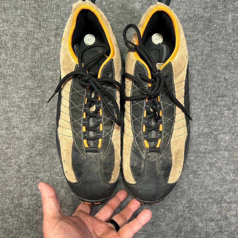 Specialized MTB Cycling Shoes Mens‎ 46 Tan Black Suede SPD Cleats Mountain Bike